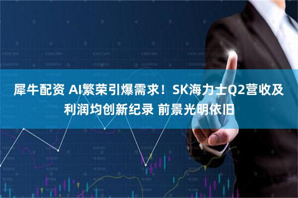 犀牛配资 AI繁荣引爆需求！SK海力士Q2营收及利润均创新纪录 前景光明依旧